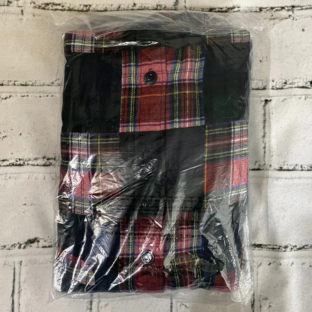 J. Crew Midweight flannel workshirt in patchwork L